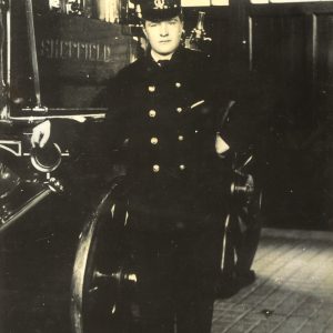 Fireman inside the Engine House